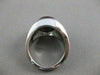 ESTATE PURPLE CABACHON STAR SAPPHIRE 14KT WHITE GOLD SOLID MENS RING 15mm #7887