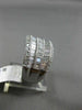 ESTATE WIDE 2.96CT MULTI SHAPE DIAMOND 18KT WHITE GOLD MILGRAIN ANNIVERSARY RING