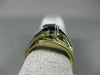ESTATE WIDE 2CT DIAMOND & AAA SAPPHIRE 14KT 2 TONE GOLD INFINITY ENGAGEMENT RING