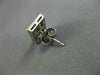 LARGE 1.01CT PRINCESS DIAMOND 18K WHITE GOLD RECTANGULAR INVISIBLE STUD EARRINGS