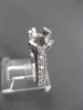 ESTATE .70CT DIAMOND 14K WHITE GOLD 3D FILIGREE SEMI MOUNT ENGAGEMENT RING 19360