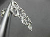 ESTATE 1.30CT DIAMOND 18K WHITE GOLD 3D CIRCLE OF LIFE FILIGREE HANGING EARRINGS