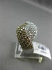 ESTATE WIDE 1.80CT WHITE CHOCOLATE FANCY DIAMOND 14K WHITE GOLD CRISS CROSS RING