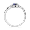 .80CT DIAMOND AAA SAPPHIRE 14K WHITE GOLD PEAR SHAPE ENGAGEMENT WEDDING RING SET