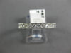 ESTATE .52CT DIAMOND 14KT WHITE GOLD 3D FILIGREE WEDDING ANNIVERSARY RING #18887