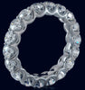 4.25CT DIAMOND 14KT WHITE GOLD 3D SHARED PRONG ETERNITY WEDDING ANNIVERSARY RING