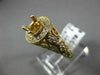 ESTATE WIDE .55CT DIAMOND 14KT YELLOW GOLD 3D ETOILE SEMI MOUNT ENGAGEMENT RING