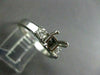ESTATE .50CT DIAMOND 14KT WHITE GOLD SQUARE SEMI MOUNT ENGAGEMENT RING #1275