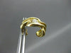 ESTATE .10CT DIAMOND ETCHED 14K Y&W GOLD UMBRELLA HANGING EARRINGS UNIQUE #2788