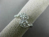 ESTATE .69CT DIAMOND 14KT WHITE GOLD 3D TWO STONE INFINITY PROMISE LOVE RING