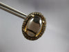 LARGE 3.5CT MOCHA DIAMOND & AAA SMOKY TOPAZ 18KT YELLOW GOLD 3D CLIP ON EARRINGS