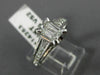 ESTATE WIDE 1.47CT EMERALD DIAMOND 14KT WHITE GOLD LUCIDA ENGAGEMENT RING #14253