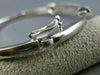 ESTATE 1.15CT PINK SAPPHIRE 14KT WHITE GOLD 3D CLASSIC MULTI ROW BANGLE BRACELET