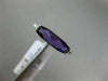 ESTATE 1.31CT DIAMOND & AAA EXTRA FACET AMETHYST 14KT WHITE GOLD SEMI BEZEL RING