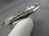 ANTIQUE 2.85CT ROUND & BAGUETTE  DIAMOND 14KT WHITE GOLD BANGLE BRACELET #1047