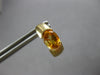 1.78CT AAA CITRINE 14KT YELLOW GOLD SEMI BEZEL UMBRELLA HANGING EARRINGS #27933