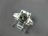 WIDE .65CT DIAMOND PLATINUM ROUND & BAGUETTE SEMI MOUNT ENGAGEMENT RING #18678