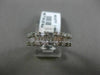 ESTATE 1.52CT ROUND & BAGUETTE DIAMOND 18KT WHITE GOLD 3D MULTI ROW WEDDING RING