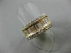 ESTATE 1.80CT ROUND & BAGUETTE DIAMOND 14KT YELLOW GOLD ANNIVERSARY RING #20382