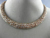 ESTATE LARGE GIA 37.02CT PINK DIAMOND 18K ROSE GOLD MULTI SHAPE CLUSTER NECKLACE