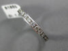 ESTATE 1.0CT DIAMOND 14KT WHITE GOLD 3D ETERNITY WEDDING ANNIVERSARY RING #22435