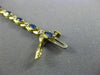 ESTATE 1.21CT DIAMOND & AAA MARQUISE SAPPHIRE 14KT TWO TONE GOLD X LOVE BRACELET