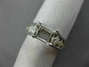 ESTATE .60CT DIAMOND 14KT WHITE GOLD 3D SQUARE SEMI MOUNT ENGAGEMENT RING #2420
