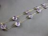 ESTATE .90CT AAA AMETHYST 14KT YELLOW GOLD BY THE YARD FUN LOVE NECKLACE #27888