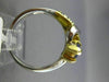ESTATE 1.10CT DIAMOND & TANZANITE 18K TWO TONE GOLD 3D LOVE KNOT ENGAGEMENT RING