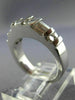 ESTATE .80CT ROUND & BAGUETTE DIAMOND 14K WHITE GOLD ANNIVERSARY GOLD RING #6051