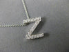 .32CT ROUND DIAMOND 14KT WHITE GOLD CLASSIC INITIAL FLOATING PENDANT #18296