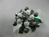 ESTATE EXTRA LARGE 4.65CT WHITE & BLACK DIAMOND 14KT WHITE GOLD 3D FLOWER RING