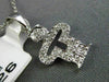 ESTATE SMALL .18CT DIAMOND 14KT WHITE GOLD 3D HAPPY BABY BOY FLOATING PENDANT