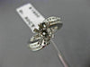 ESTATE .50CT DIAMOND 18K WHITE GOLD 2 ROW WAVE SEMI MOUNT ENGAGEMENT RING #23371