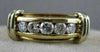ESTATE .40CTW DIAMOND 14K WHITE YELLOW GOLD MENS WEDDING RING 6MM 6.75 #2155