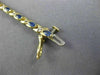 ESTATE 1.21CT DIAMOND & AAA MARQUISE SAPPHIRE 14KT TWO TONE GOLD X LOVE BRACELET