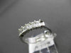 ESTATE 1.0CT DIAMOND 14KT WHITE GOLD 5 STONE SHARED PRONG ANNIVERSARY RING