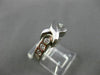 ESTATE WIDE .32CT ROUND DIAMOND 14KT WHITE GOLD X & O DESIGN LOVE RING #17451
