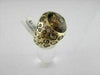 ESTATE WIDE 21.09CT DIAMOND & AAA EXTRA FACET SMOKY TOPAZ 14KT YELLOW GOLD RING