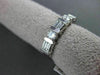 ESTATE .64CTW BAGUETTE & ROUND DIAMOND 14KT WHITE GOLD ANNIVERSARY RING F/G VSSI