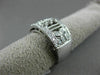ESTATE WIDE .50CT DIAMOND 14KT WHITE GOLD 3D OPEN FILIGREE SEMI ETERNITY RING