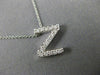 .32CT ROUND DIAMOND 14KT WHITE GOLD CLASSIC INITIAL FLOATING PENDANT #18296