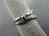 ANTIQUE WIDE .18CT OLD MINE DIAMOND 14KT WHITE GOLD PAVE INSERT RING #22030