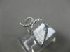 ESTATE WIDE .23CT DIAMOND 18KT WHITE GOLD DOUBLE TEAR DROP CRISS CROSS FUN RING