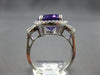 4.35CT DIAMOND & AAA AMETHYST 14KT WHITE GOLD 3D OVAL & ROUND LOVE KNOT FUN RING