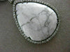 ESTATE LARGE 1.49CT DIAMOND & WHITE ONYX 14KT WHITE & BLACK GOLD 3D NECKLACE