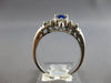 1.12CT DIAMOND & AAA TANZANITE 14K WHITE GOLD 3D OVAL & BAGUETTE ENGAGEMENT RING