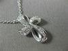 ESTATE SMALL .45CT DIAMOND 14KT WHITE GOLD CLASSIC INFINITY CROSS PENDANT #12302