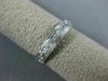 ANTIQUE .30CT DIAMOND 18K WHITE GOLD FILIGREE ETERNITY ANNIVERSARY RING #22434