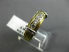 ESTATE WIDE .40CT DIAMOND 14K WHITE & YELLOW GOLD 5 STONE ANNIVERSARY RING #2155